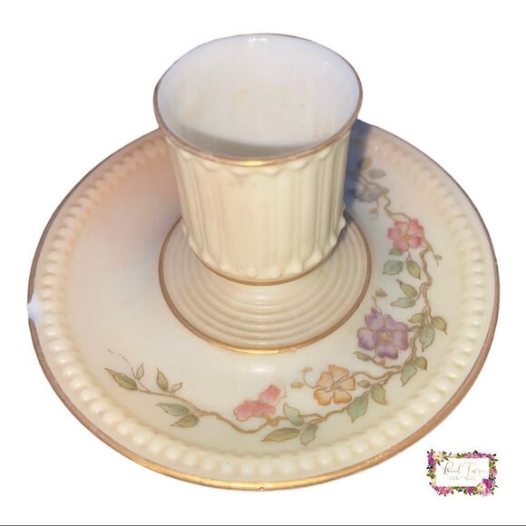 Antique Royal Worcester Match Striker Beautiful Floral - Picture 4 of 7